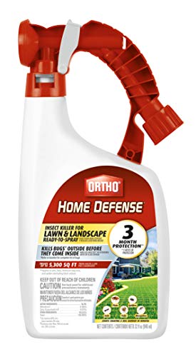 Ortho Home Defense Insect Killer for Lawn & Landscape Ready-To-Spray - Treats up to 5,300 sq. ft., Kills Ants, Ticks, Mosquitoes, Fleas & Spiders, Starts Killing Within Minutes, 32 oz.