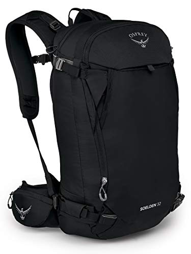 Osprey Soelden 32L Men's Ski and Snowboard Backpack, Black