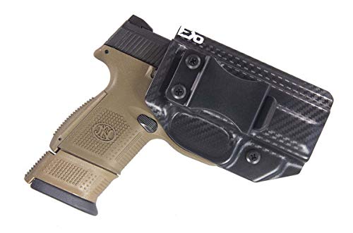 Fierce Defender IWB (Inside Waistband) Kydex Holster FN FNS 9 Compact Winter Warrior Series (Carbon Fiber)