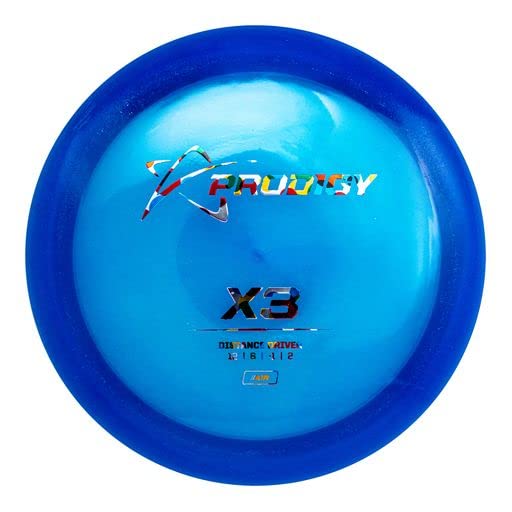 Prodigy Disc X3 AIR Distance Driver | Lightweight Disc Golf Driver | Straight Flight for Wooded Courses | New Lightweight Plastic | Alternative to Innova Destroyer Driver | Colors May Vary (160-164g)