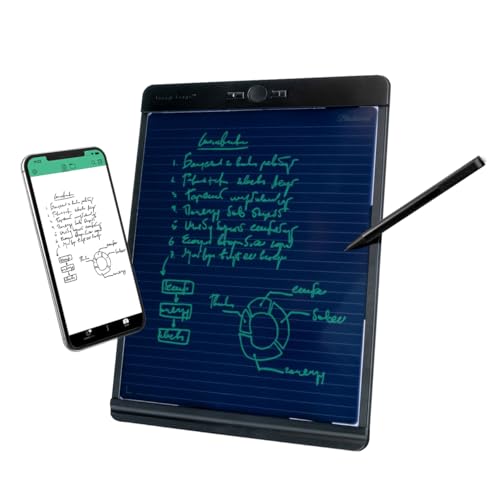 Boogie Board Blackboard Smart Scan Reusable Notebook, Letter Size Writing Tablet with Stylus for Home, College Studying, and Office, Authentic and Original (8.5” x 11”)