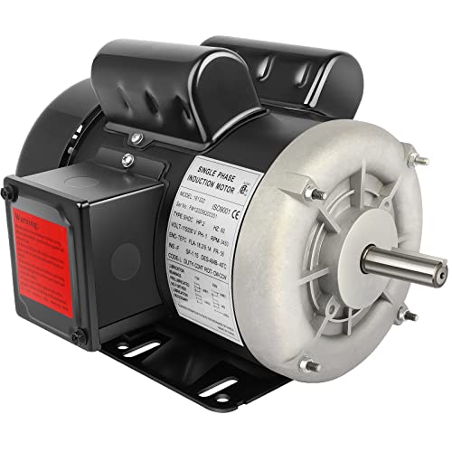 2 HP Electric Motor Farm Duty Single Phase Motor 3450RPM 56 Frame 5/8' Shaft 115/230V TEFC CW/CCW