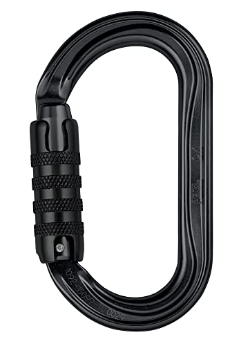 PETZL, OK Carabiners, Black, TRIACT-Lock