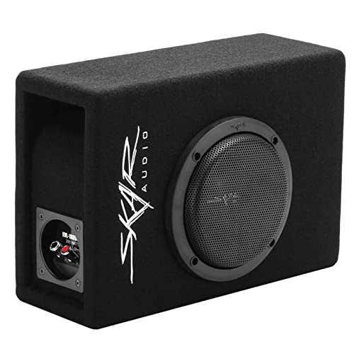 Skar Audio EVL-1X65D4-V-LP 6.5' 400 Watt Low Profile Slot Port Loaded Car Subwoofer Enclosure