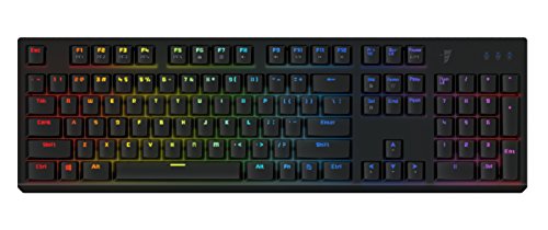 Tesoro Gram Spectrum Low Profile G11SFL Blue Mechanical Switch Single Individual Per Key Full Color RGB LED Backlit Illuminated Mechanical Black Gaming Keyboard TS-G11SFL B (BL)
