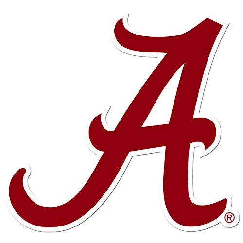 NCAA Siskiyou Sports Fan Shop Alabama Crimson Tide Auto Decal 8 inch sheet Team Color