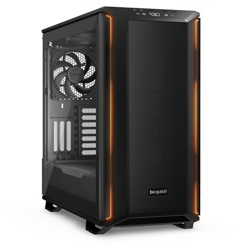 DARK BASE 701 Midi Tower PC Case | Mesh Front | Airflow Optimized | 3 Pre-Installed Silent Wings 4 Fans | ARGB Lighting with controller | Tempered glass | PWM and ARGB Hub | Black | BGW58