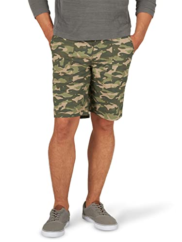 Lee mens Extreme Motion Relaxed Fit Utility Flat Front Shorts, Brown Camo, 40 US