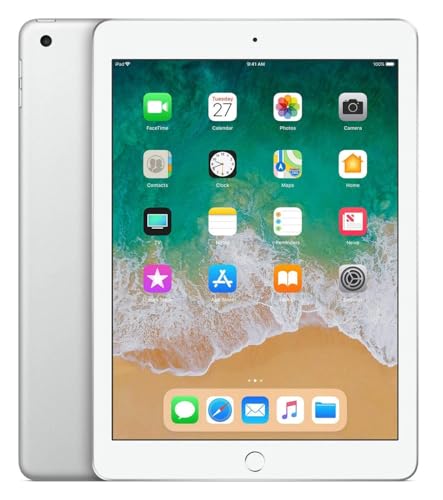 Apple 9.7in iPad (Early 2018, 32GB, Wi-Fi Only, Silver) MR7G2LL/A (Renewed)
