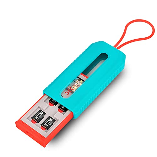 JJC (NOT FIT SD Card) Switch Game Card Case for 6 Nintendo Games and 12 Micro SD Cards,Switch Card Holder Storage for Nintendo Switch or PS Vita,Water-Resistant Anti-Shock Game Card Box