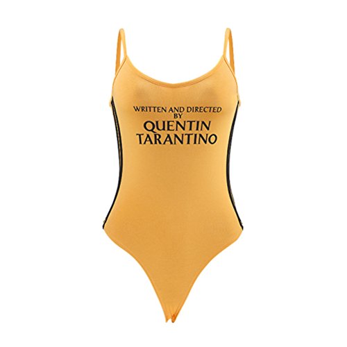 YEMOCILE Women's Fashion Written and Directed by Quentin Tarantino Tight Orange T Shirts…