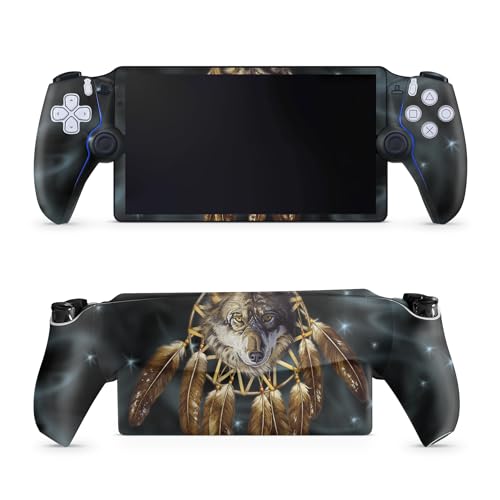 Gaming Skin Compatible with PS5 Portal Remote Player - Wolf Dreams - Premium 3M Vinyl Protective Wrap Decal Cover - Easy to Apply | Crafted in The USA by MightySkins