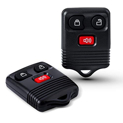 big-autoparts 2 Replacement Keyless Entry Remote Key Fob Clicker Transmitter for Ford 1998-2016 F-150 F-250 F-350, Mazda, Mercury, Lincoln - 3 Button,black