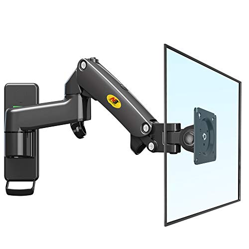 NB North Bayou TV Monitor Wall Mount Bracket Full Motion Articulating Swivel for 17-35' Monitors (Load Capacity from 6.6 to 26.4lbs) Double Extension F150