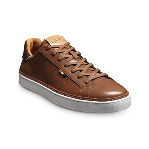 Allen Edmonds Men's Alpha Lace-Up Sneaker, Tan Leather, 13