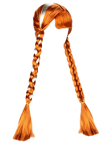 Joy Join Princess Anna Costume Wigs for Little Girls Birthday,Halloween,Christmas Party (Brown)