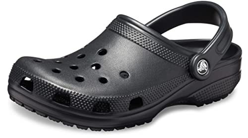 Crocs Unisex-Adult Classic Clogs (Best Sellers), Black, 14 Men/16 Women