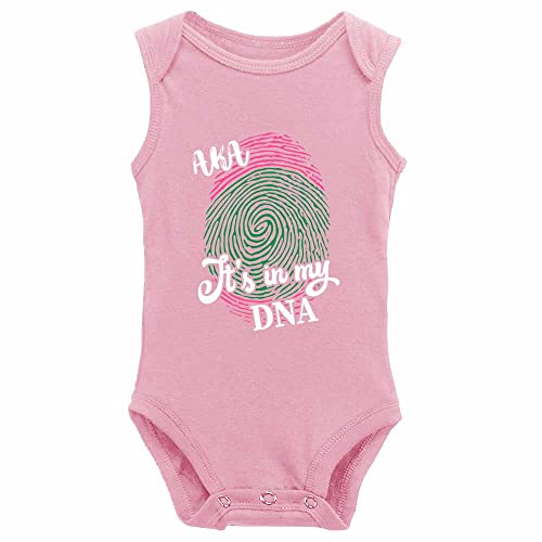 SiYooca AKA It's In My DNA Novetly Baby Boy Girl Onesie Newborn Organic Bodysuit Sleeveless Romper