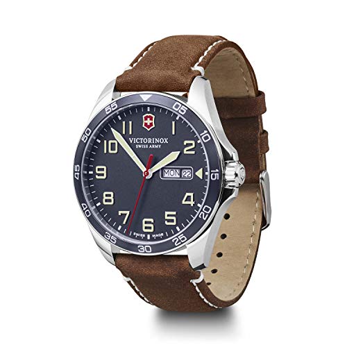 Victorinox FieldForce Men's Borwn Watch 241848, Brown, Herren Standard, Stripes