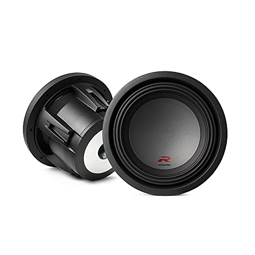 Alpine R-W10D4, R Series Dual 4 Ohm Voice Coil 2250 Watts Subwoofer, 10' (Renewed)