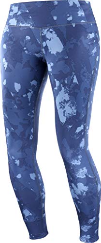 Salomon Women's Standard Comet TECH Leg W, Dark Denim/Print, X-Large
