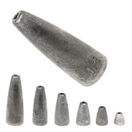 Reaction Tackle Lead Worm Weight 1/4 oz Natural (25-Pack)