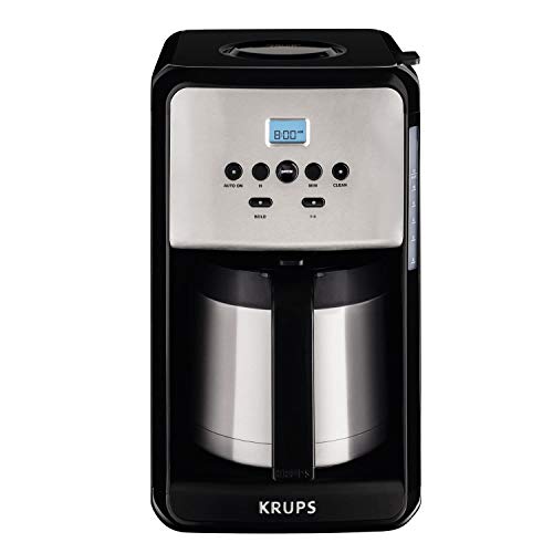 KRUPS ET351 Coffee Maker, Coffee Programmable Maker, Thermal Carafe, 12 Cup, Black