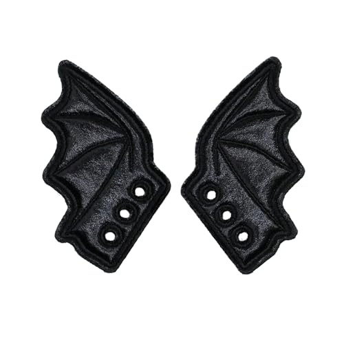 DXYSQRX Shoe Wings Bat Shoe Wings Shoe Decoration Accessories Wings for Skates Sneakers Canvas Roller Shoes