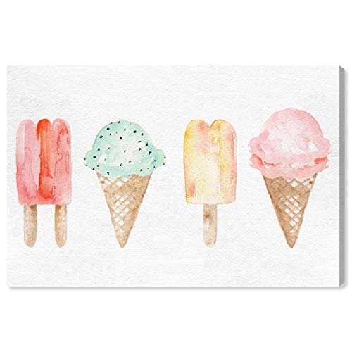 Wynwood Studio Food and Cuisine Wall Art Canvas Prints 'Ice Cream You Scream' Home Décor, 36' x 24'