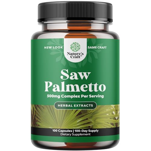Extra Strength Saw Palmetto Extract - Advanced Saw Palmetto for Women and Men's Hair Growth and Urinary Support with Plant Sterols & Flavonoids - Potent Herbal Saw Palmetto Supplement - 100 Capsules
