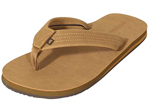 Cobian Men's Water Friendly Las Olas Flip Flops, Tan, 8