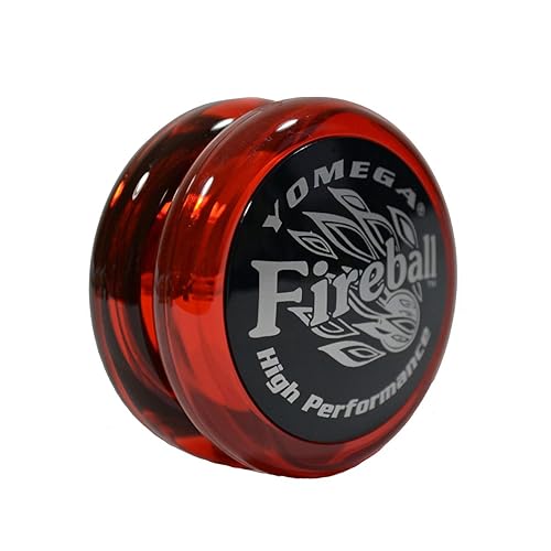 Yomega Fireball YoYo -HIGH Performance Responsive Transaxle Yoyo, Great for String Tricks for Advance Players to Perform Like Pros + Extra 2 yo yo Strings & 3 Month Warranty (Red/Black)