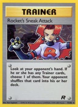 Pokemon Singles - Rocket's Sneak Attack - 72/82 - Rare - Unlimited Edition - Team Rocket