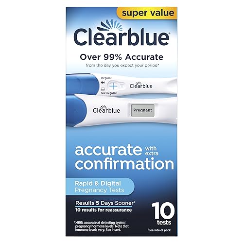 Clearblue Pregnancy Test Combo Pack, 10ct - Digital with Smart Countdown & Rapid Detection - Super Value