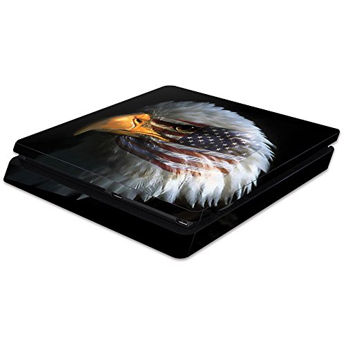 MightySkins Skin Compatible with Sony PS4 Slim Console - Eagle Eye | Protective, Durable, and Unique Vinyl Decal wrap Cover | Easy to Apply, Remove, and Change Styles | Made in The USA