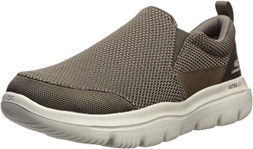 Skechers Men's GO Walk Evolution Ultra-Impeccable Sneaker, Khaki, 12 X-Wide