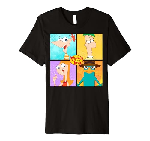 Disney Phineas And Ferb Character Box Up Premium T-Shirt