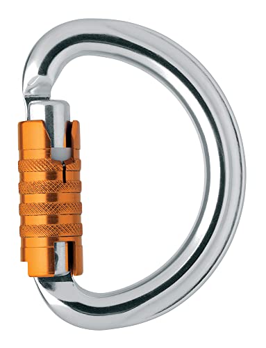 PETZL, Omni, Semi-Circle Carabiner for Climbing Harnesses, Triact-Lock