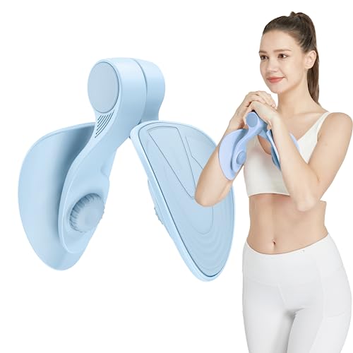 Thigh Master -Thigh Master Hip Trainer,Thigh Master Pelvic Floor,Thigh Toner,Kegel Trainer & Butt, Leg, Arm Toning Master Equipment for Home Gym Workout (Light Blue)