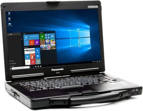Panasonic Toughbook CF-53 MK4, i5-4310M @2.00GHz, 14' HD Touchscreen, 8GB, 256GB SSD, Windows 10 Pro, Wi-Fi, Bluetooth, DVD, GPS, 4G LTE (Renewed)