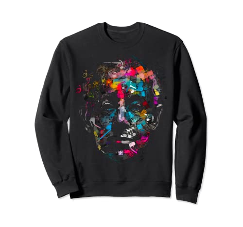 Pop Art Sergei Rachmaninoff Classical Music Composer Piano Sweatshirt