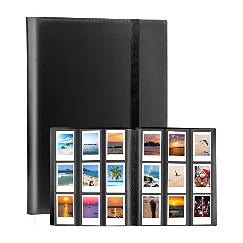 432 Pockets Photo Album for Fujifilm Instax Mini Camera, Polaroid Camera, for Fujifilm Instax Mini 12 11 9 40 99 90 8 7 Evo LiPlay Instant Camera, Polaroid Snap PIC-300 Z2300 Instant Camera (Black)