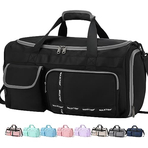 MAXTOP Gym Bags for Men Travel Duffle Bag for Women Carry On Bags Large Capacity Duffel Bag With Shoe Compartment Weekender Overnight Bag with Dry and Wet Separation