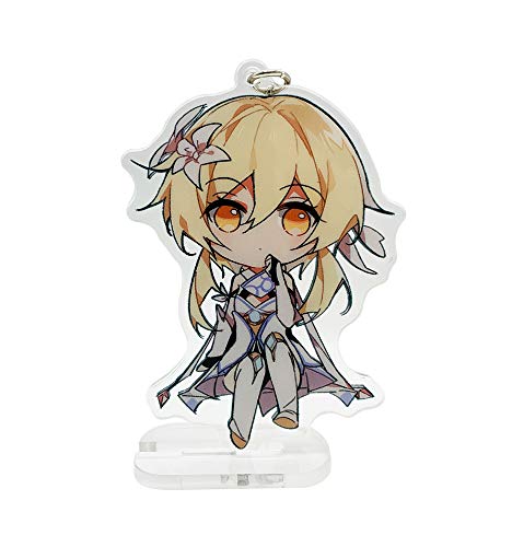 YJacuing Genshin Impact Cute Acrylic Keychain Figure (Lumine)