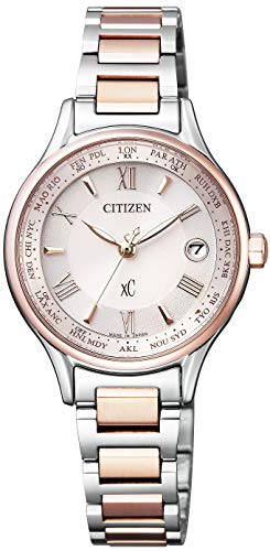 CITIZEN Watch xC EC1165-51W [Eco-Drive Radio Clock H246 Titania Line Happy Flight Bloom Design Eternal Platinum/Sakura Pink] Watch Shipped from Japan