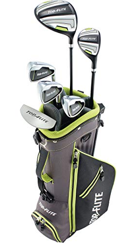 Top Flite 2019 Kids' 9-Piece Complete Set – (Height 53” and Above)-Grey/Volt-Right Hand