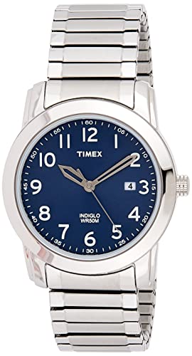 Timex Men's T2P132 Highland Street Silver-Tone Stainless Steel Expansion Band Watch