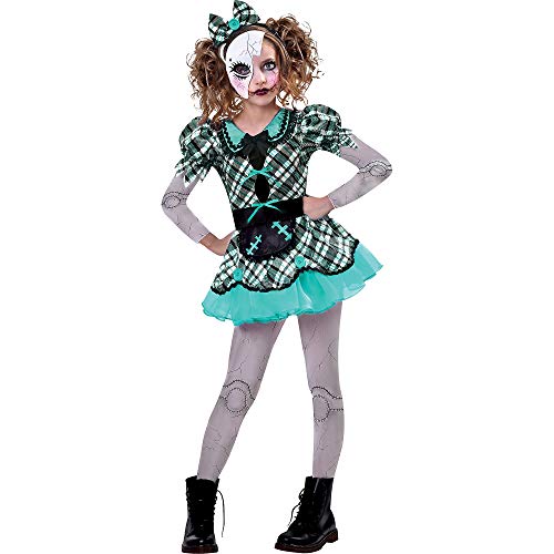 Amscan Dark Doll Costume Set For Girls - Large (12-14) - Multicolor Spooky Costume Design, Perfect For Hauntingly Fun Parties & More - 1 Set