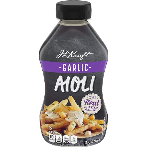 Kraft Mayo Garlic Aioli (12 oz Bottle) (Packaging may vary)