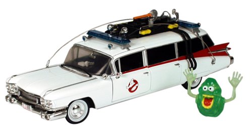 ERTL Ghostbusters Joyride DIE CAST 1:21 ECTO 1 A - w/ Exclusive Slimer